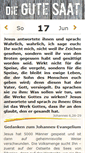 Mobile Screenshot of gute-saat.de